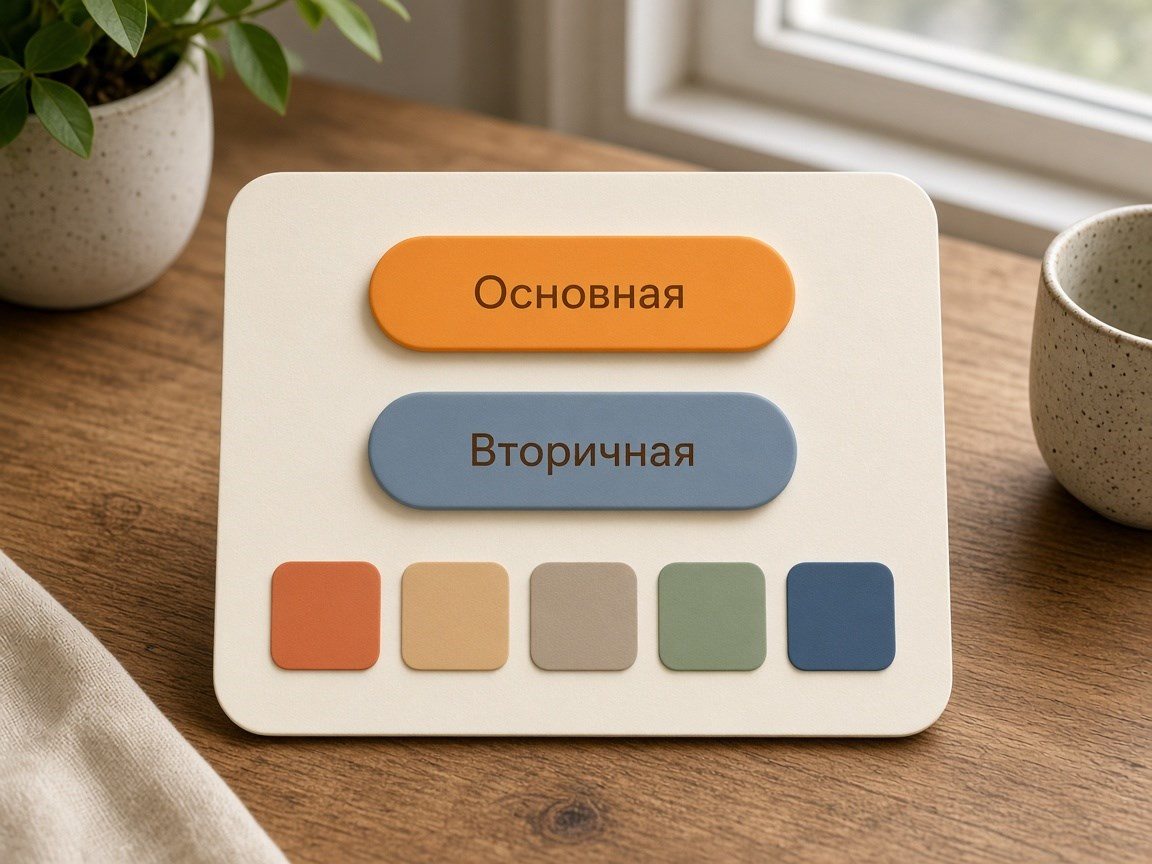 Компоненты кнопок Основная и Вторичная в одном стиле