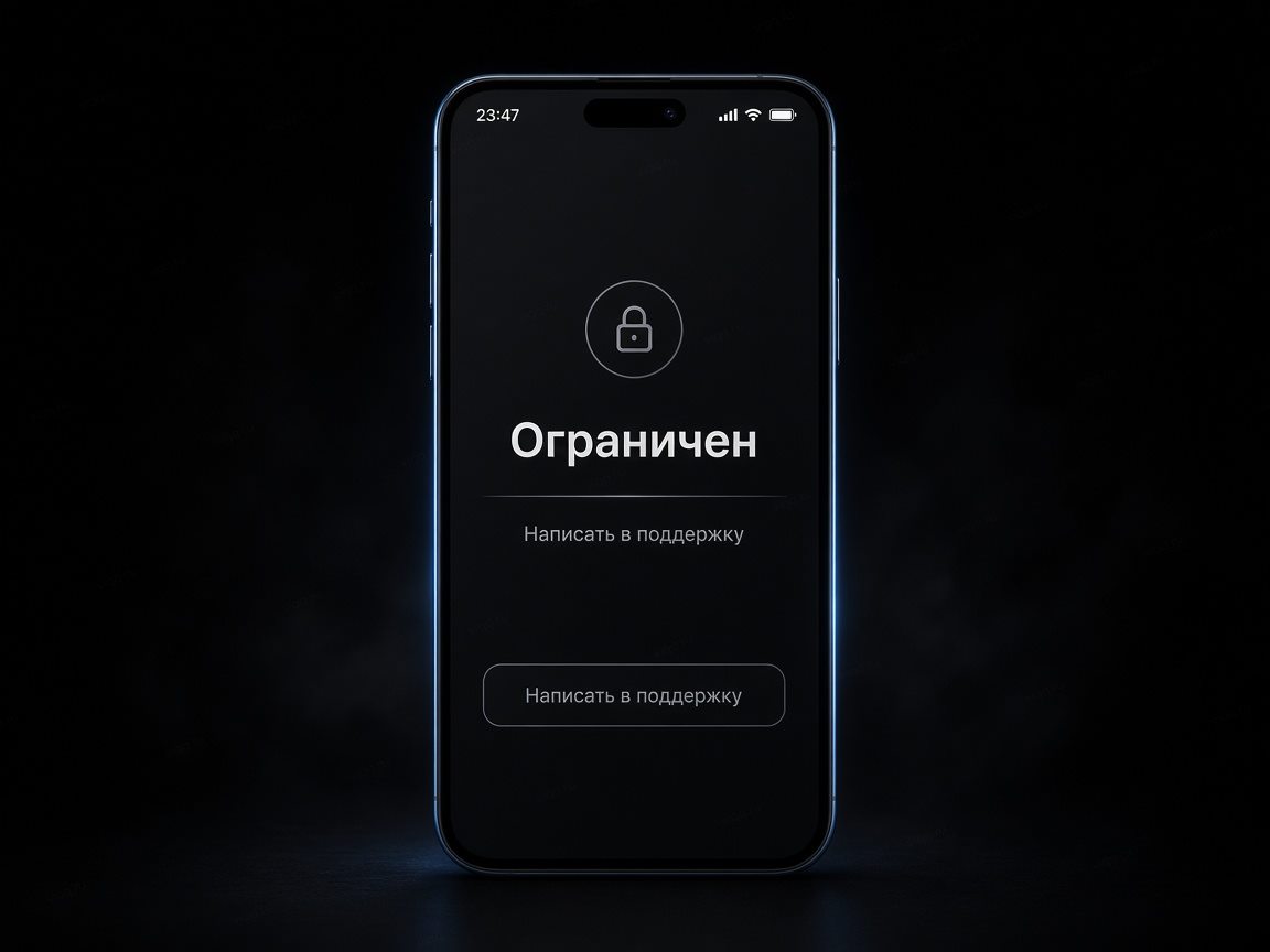 Телефон с кабинетом: статус ограничен и дата обращения