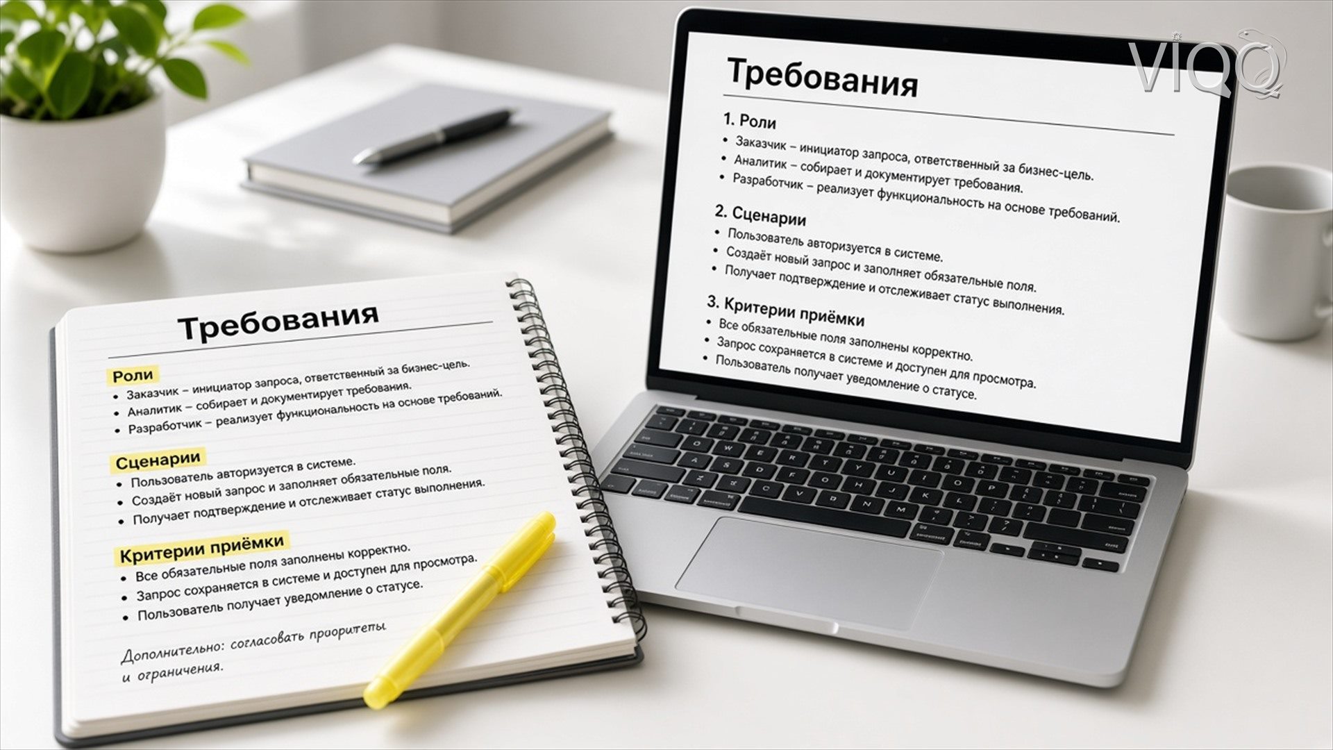 Карточки требований и критерии приёмки