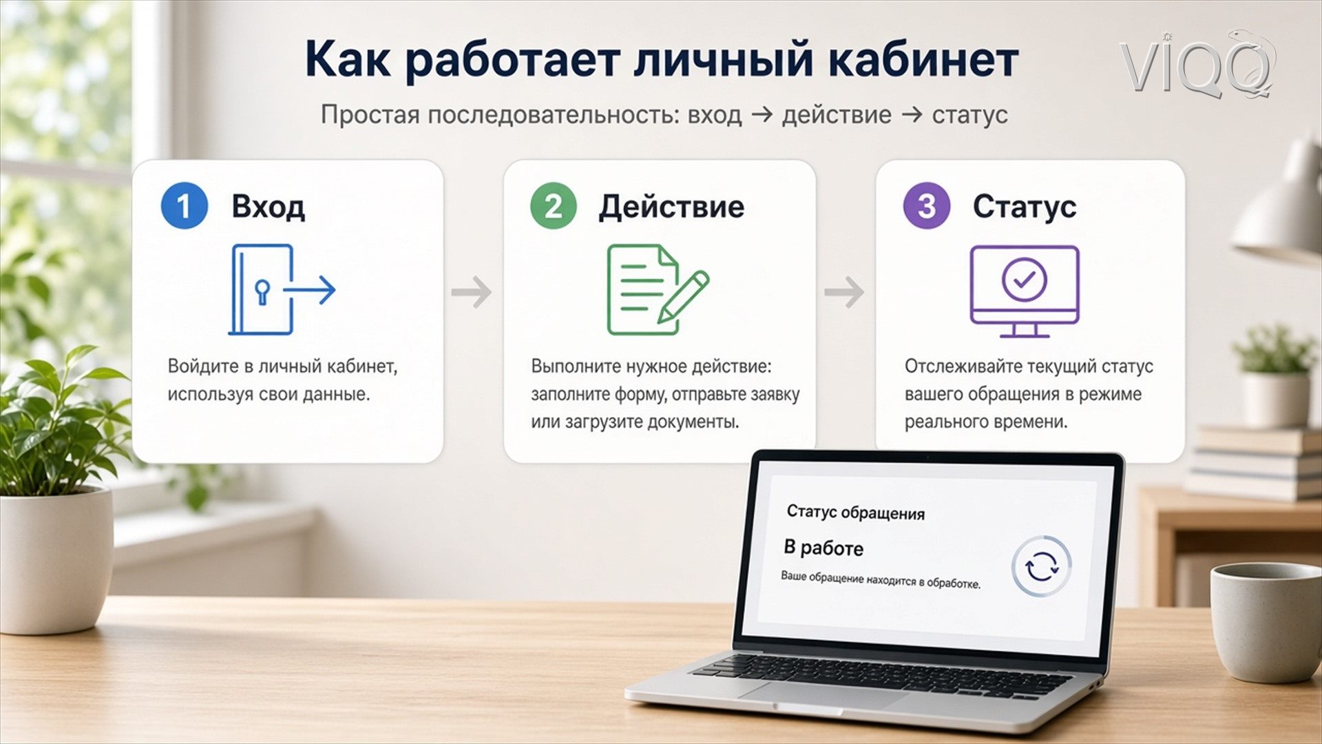 Схема ролей и статусов: Клиент, Менеджер, В работе, Готово
