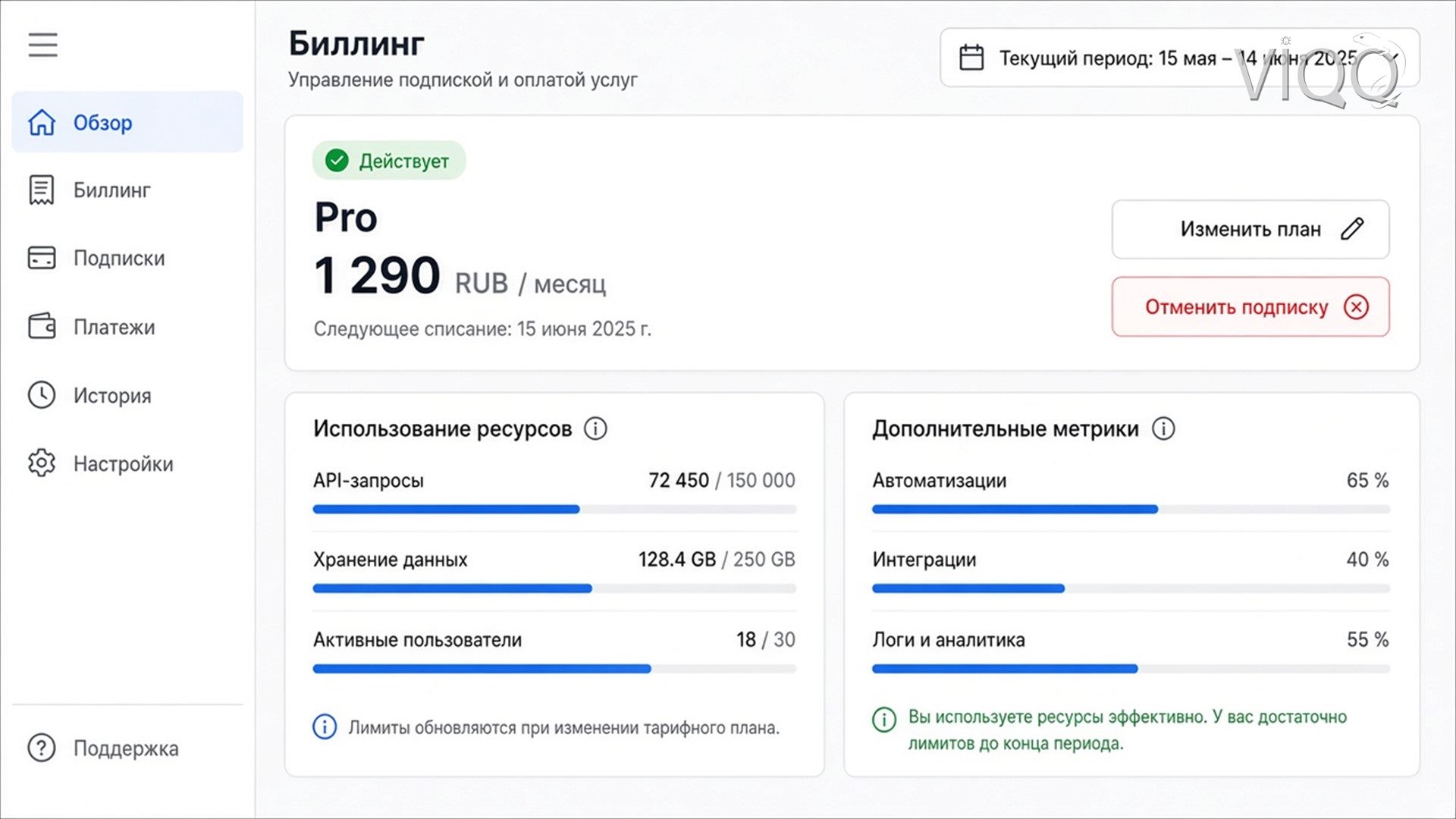 Тарифы сервиса: Старт, Команда и Бизнес с лимитами пользователей