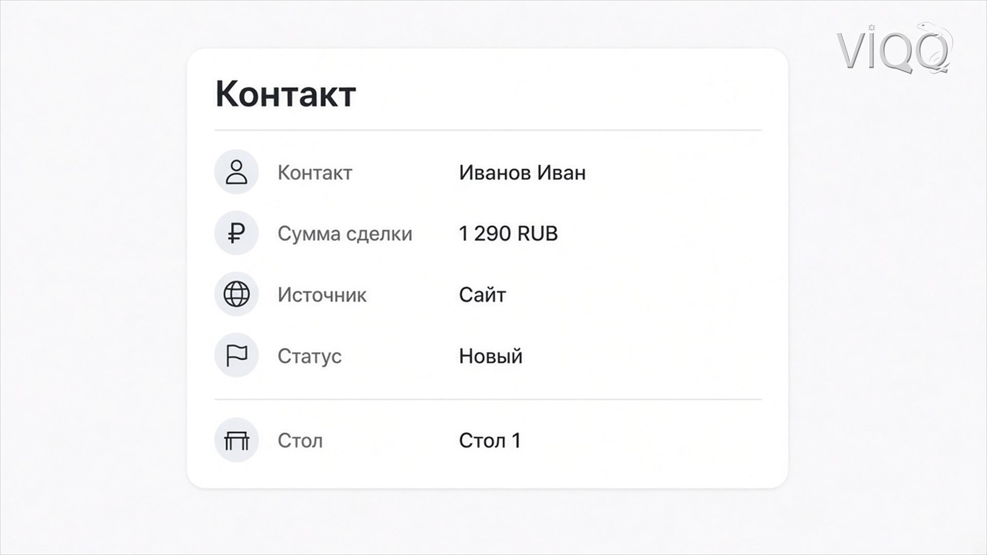Схема обмена: заявка с сайта, звонок и оплата попадают в карточку сделки