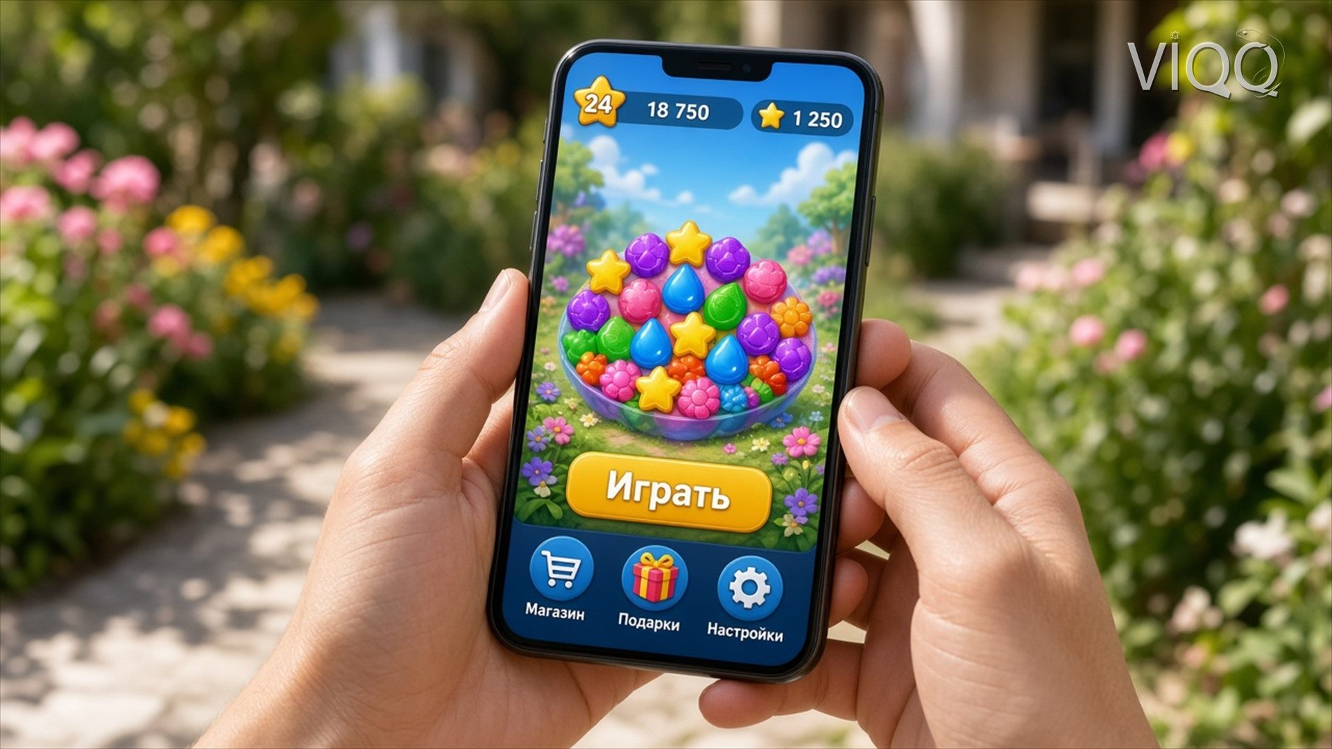 Игровой экран на телефоне