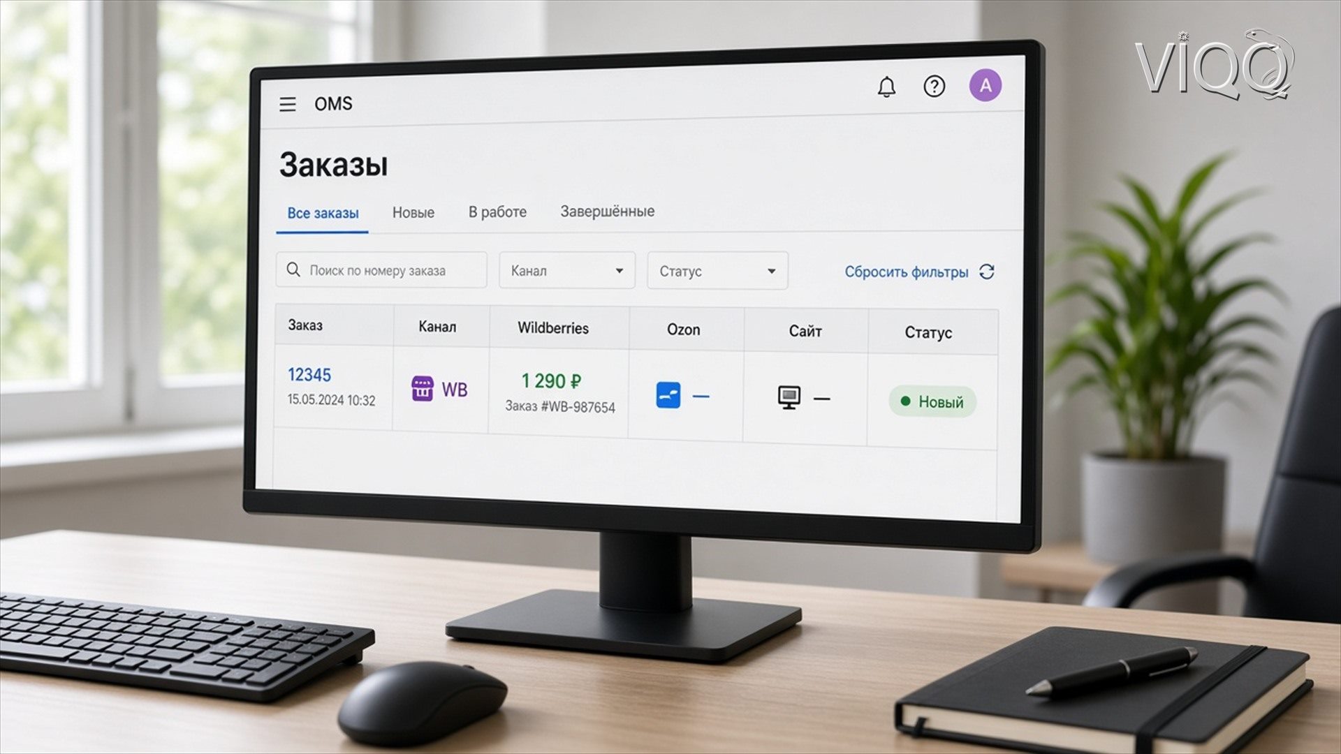 OMS: таблица заказов по каналам