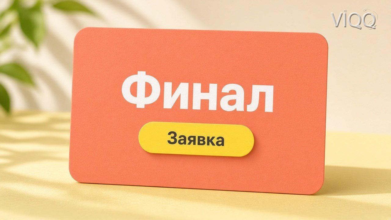 Карточка финала акции с кнопкой заявки
