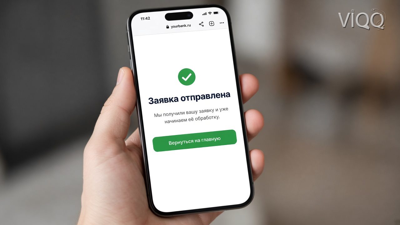 Телефон: Заявка отправлена на обновлённом сайте