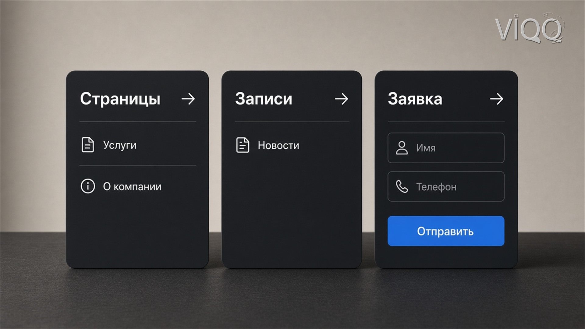 Схема страниц и записей в админке WordPress